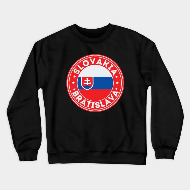 Bratislava Crewneck Sweatshirt by footballomatic